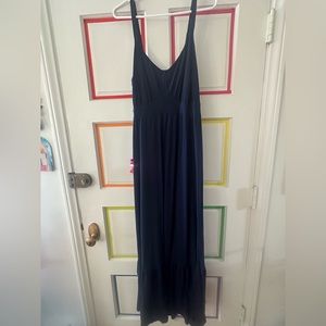 Torrid Navy blue maxi dress. Super comfortable Adjustable straps